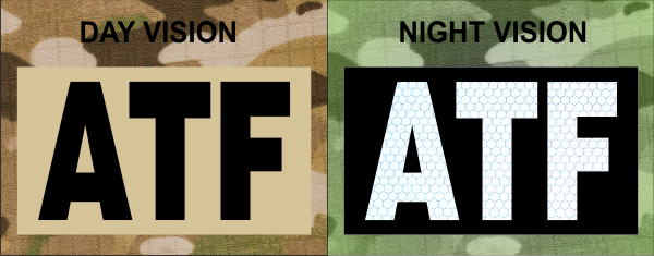ATF IR SolasX patch IR Magic Black on Tan